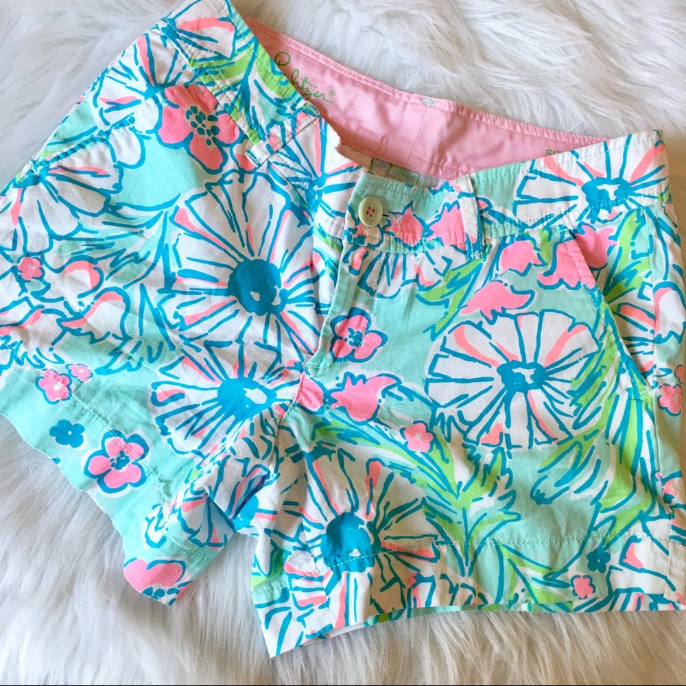 {Lilly Pulitzer} Classic Twill Callahan Short Sz 4